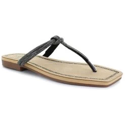 Palms Rhinestone T-Strap