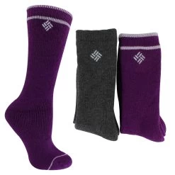 Women's Columbia Brushed-Wool Crew 2-Pair Pack
