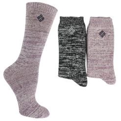 Women's Columbia Marled Crew 2-Pair Pack