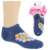 Girls' Charlotte Floral No-Show And Bow 10 For $10