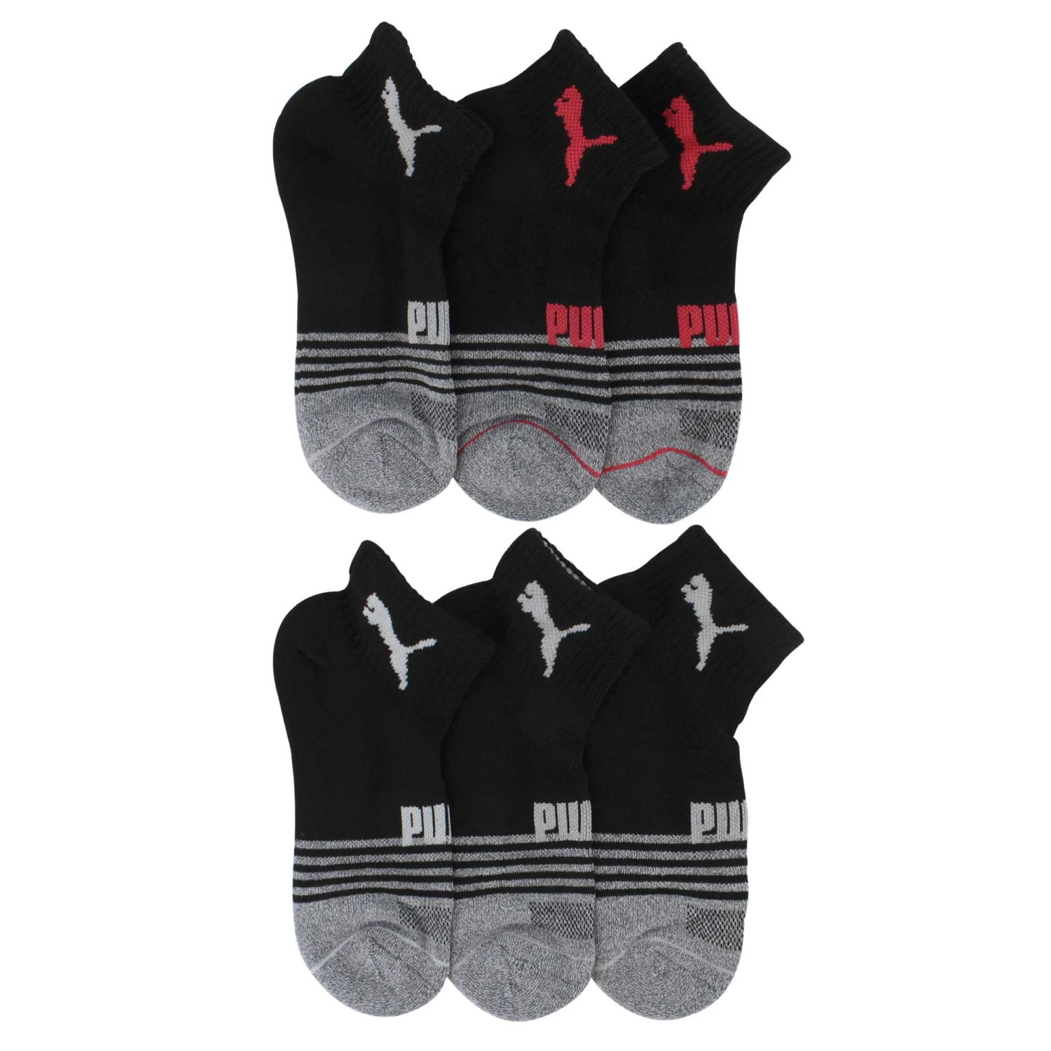 Women's PUMA Premium Quarter Crew Sock 6-Pair Pack 2 Women's PUMA Premium Quarter Crew Sock 6-Pair Pack - Image 2