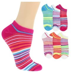 Women's Wilson Striped No-Show 6-Pair Pack