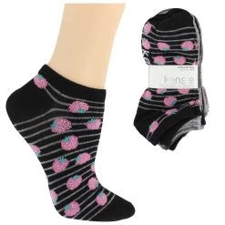 Women's Kensie Fruit-Print No-Show 10 For $10