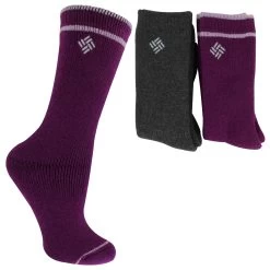 Women's Columbia Brushed-Wool Crew 2-Pair Pack