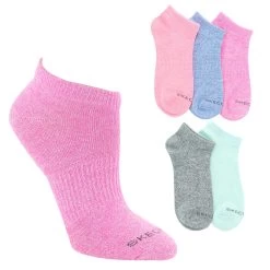 Women's Skechers No-Show Soft 5-Pair Pack