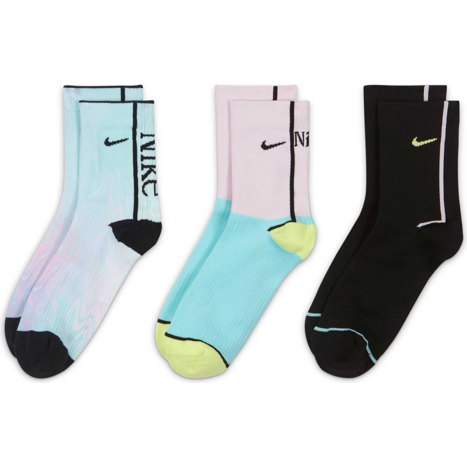 Women's Nike Everyday Plus Ankle 3-Pair Pack 4 Women's Nike Everyday Plus Ankle 3-Pair Pack - Image 4