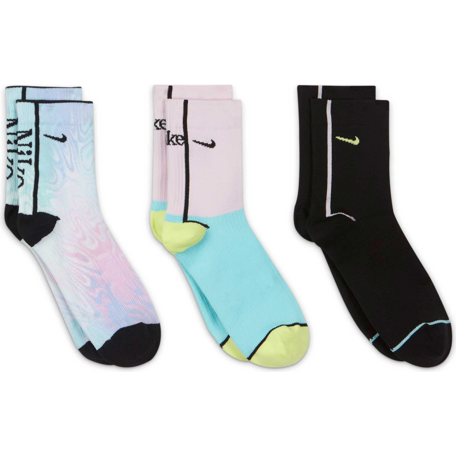 Women's Nike Everyday Plus Ankle 3-Pair Pack 5 Women's Nike Everyday Plus Ankle 3-Pair Pack - Image 5