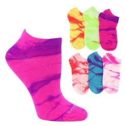 Women's Skechers Tie-Dye Low-Cut 6-Pair Pack