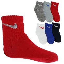 Infants' Nike Solid Lightweight Ankle 6-Pair Pack