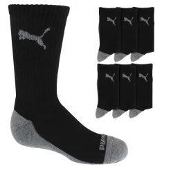 Kids' PUMA Premium Crew Sock 6-Pair Pack