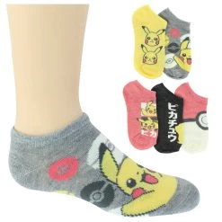 Kids' Pokemon No-Show 5-Pair Pack