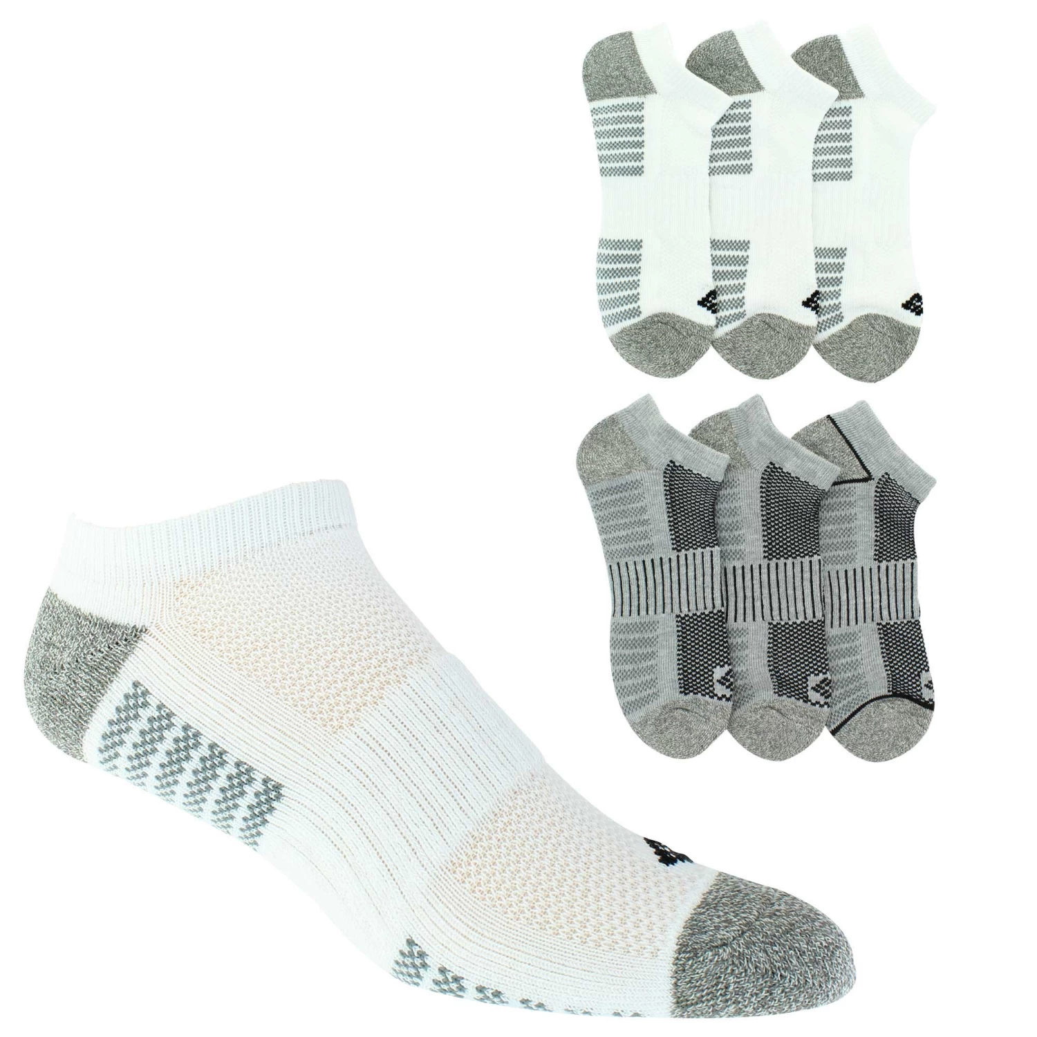 Men's Columbia Sport No-Show 6-Pair Pack 1 Men's Columbia Sport No-Show 6-Pair Pack