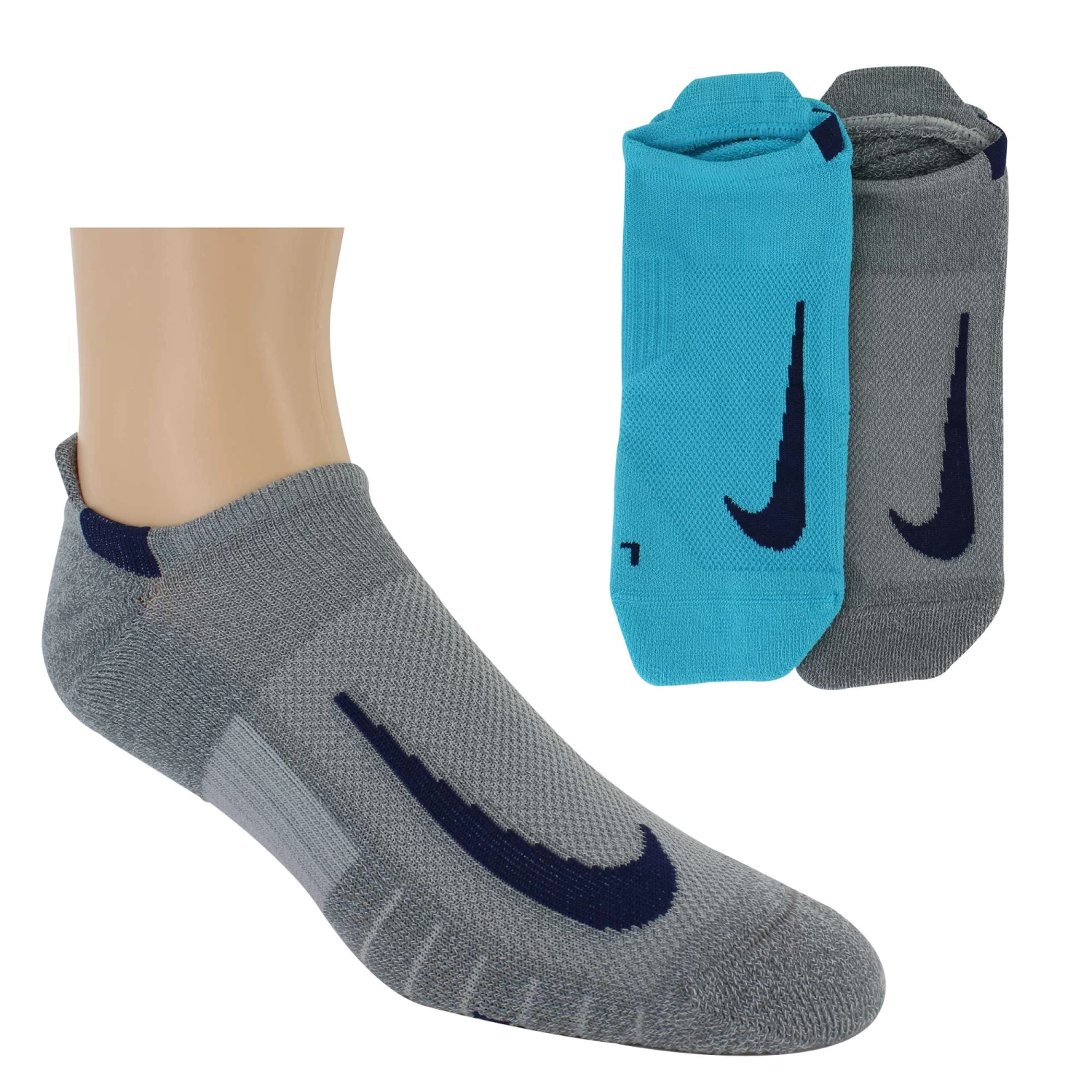Men's Nike Multiplier No-Show 2-Pair Pack 1 Men's Nike Multiplier No-Show 2-Pair Pack