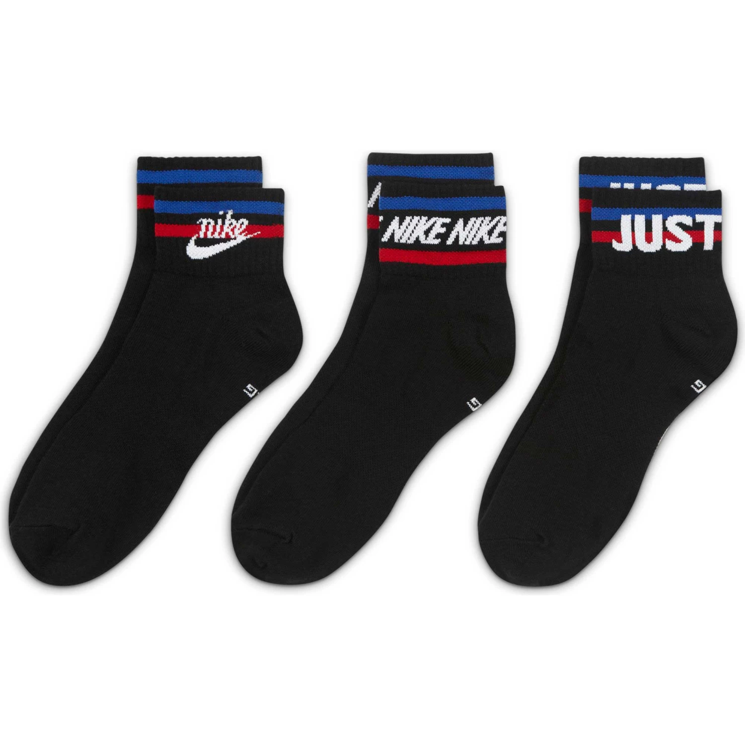 Men's Nike Essential Ankle Socks 3-Pair Pack 4 Men's Nike Essential Ankle Socks 3-Pair Pack - Image 4
