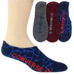 Men's Converse Crackle-Print Liner 3-Pair Pack