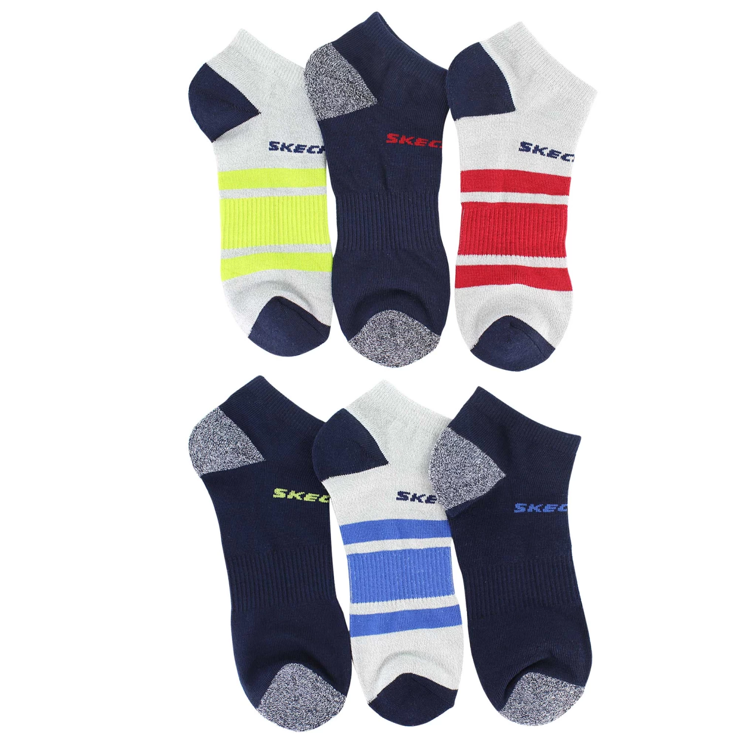 Men's Skechers Super-Soft Low-Cut 6-Pair Pack 2 Men's Skechers Super-Soft Low-Cut 6-Pair Pack - Image 2