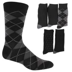 Men's Signature Brand Argyle 5-Pair Pack