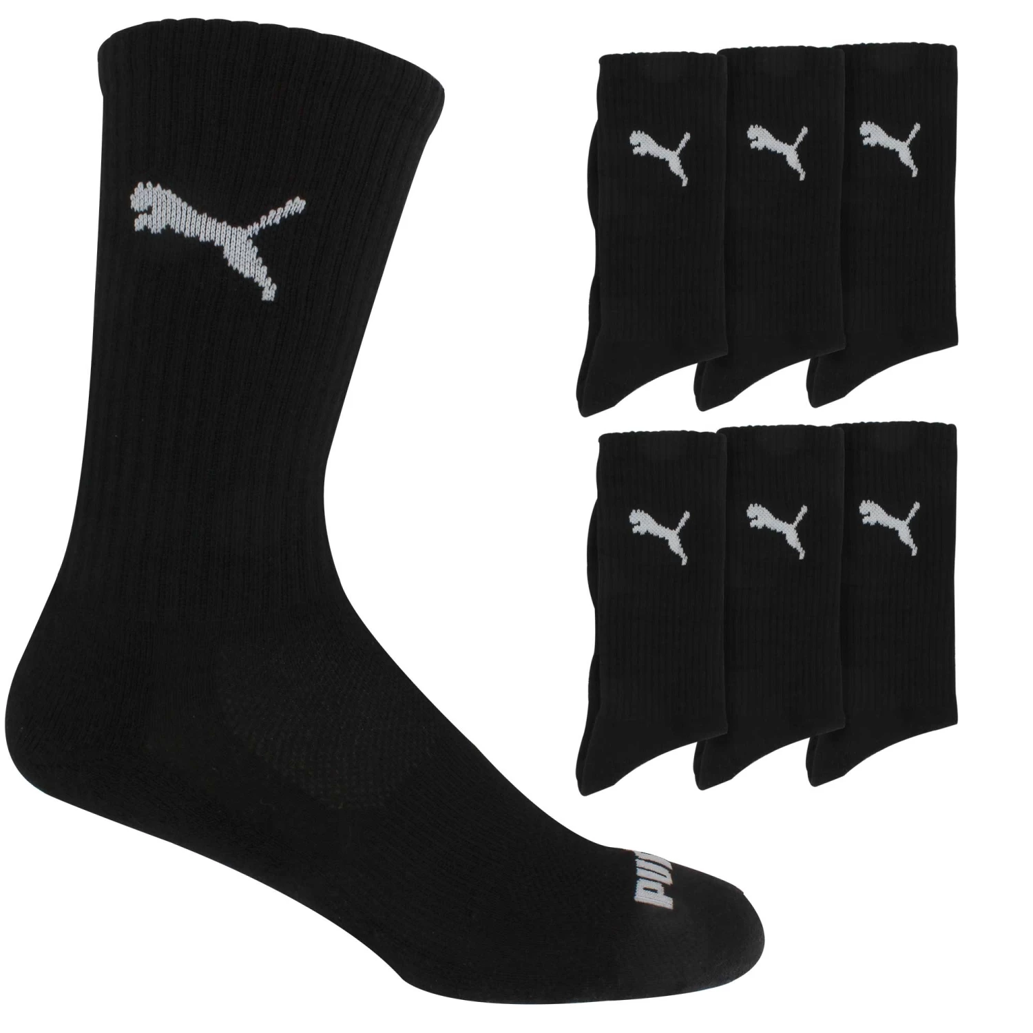 Men's PUMA Premium Crew Sock 6-Pair Pack 1 Men's PUMA Premium Crew Sock 6-Pair Pack