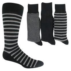 Men's Florsheim Striped Crew 3-Pair Pack
