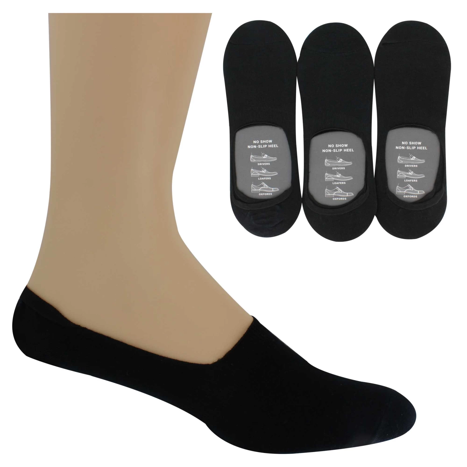 Men's Stacy Adams XL Footie 3-Pair Pack 1 Men's Stacy Adams XL Footie 3-Pair Pack