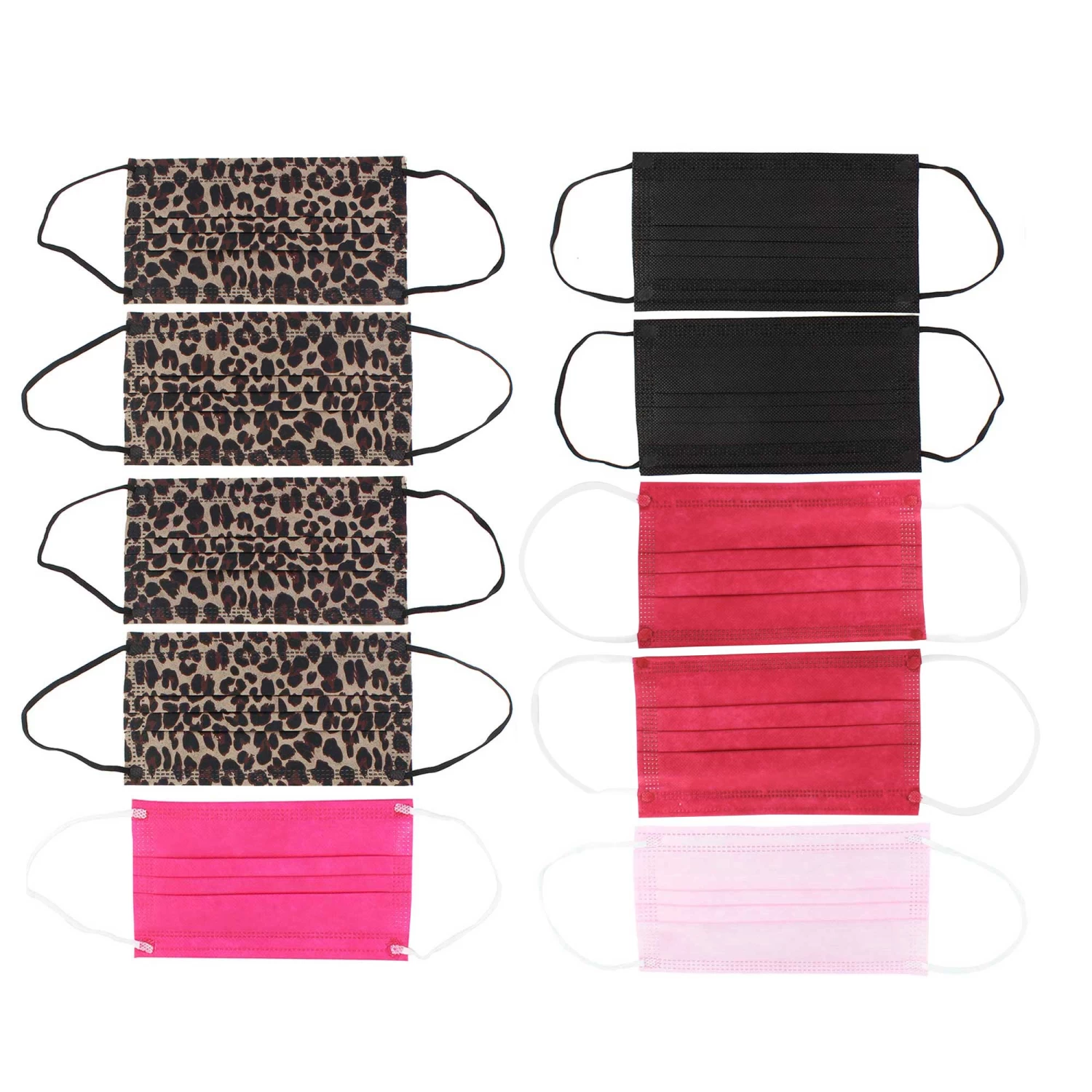 Adult Leopard Assortment Face Mask 10-Pack 4 Adult Leopard Assortment Face Mask 10-Pack - Image 4