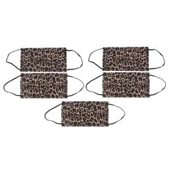 Adult Leopard Face Mask 5-Pack -Chic Shoe Shop 872567 images 04