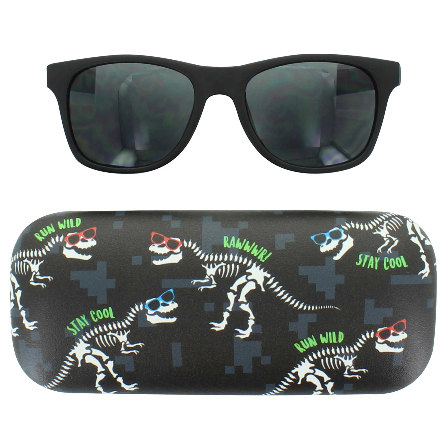 Kids' Capelli Dinosaur Sunglasses And Case Set 1 Kids' Capelli Dinosaur Sunglasses And Case Set