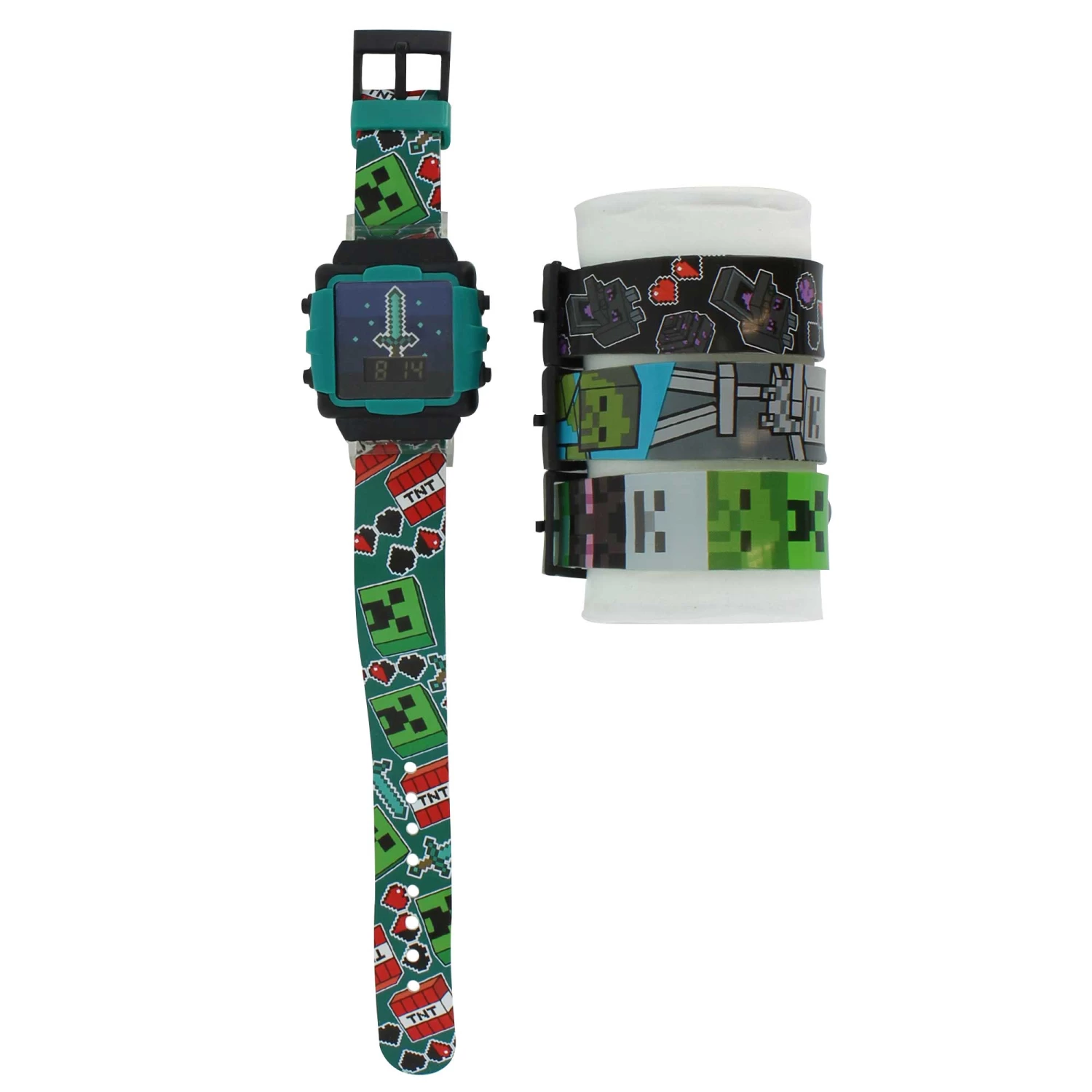 MINECRAFT Digital Watch With Interchagable Bands 4 MINECRAFT Digital Watch With Interchagable Bands - Image 4