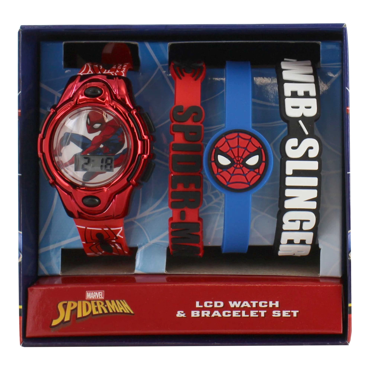 Spider-Man LCD Watch And Bracelet Set 1 Spider-Man LCD Watch And Bracelet Set