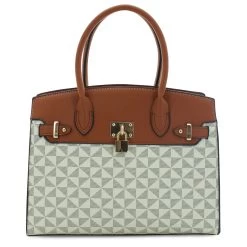 Tami Too Geometric-Print Satchel