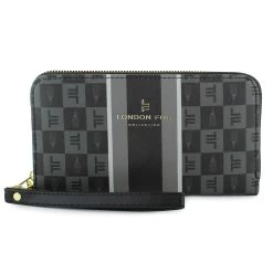 London Fog Gianna Signature Zip Wallet/Wristlet